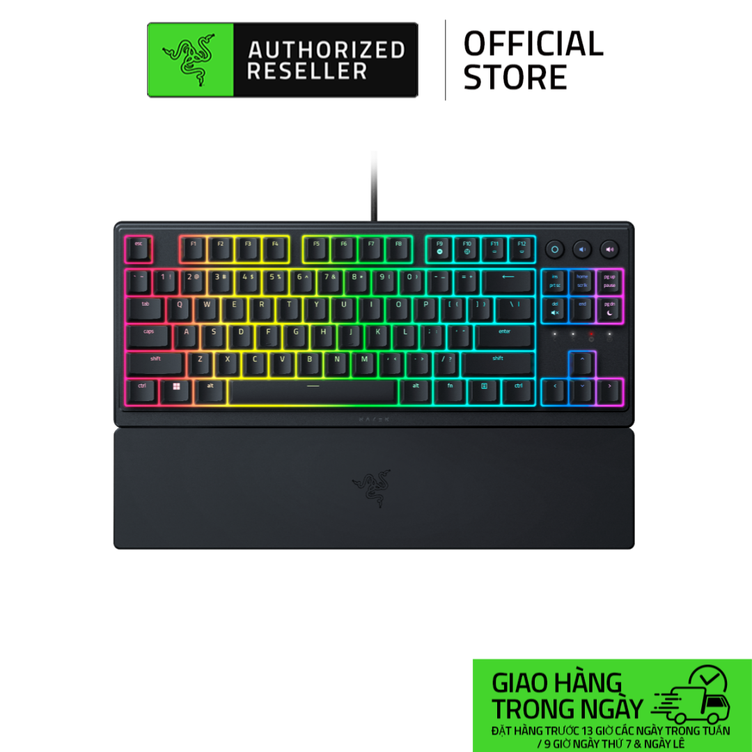 Bàn Phím Dây Razer Ornata V3 Tenkeyless | Keycap Low-profile | Mecha-Membrane Switches | ABS Keycaps