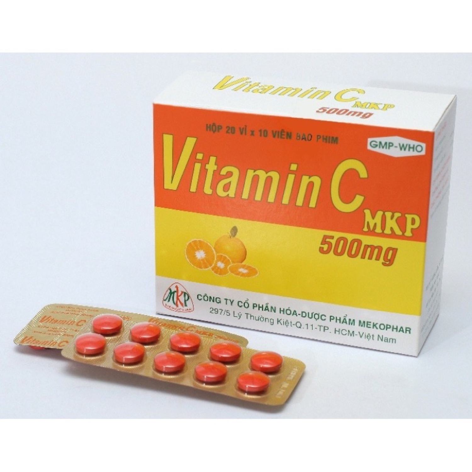 Vitamin C 500mg tăng đề kháng -vỉ 10 viên