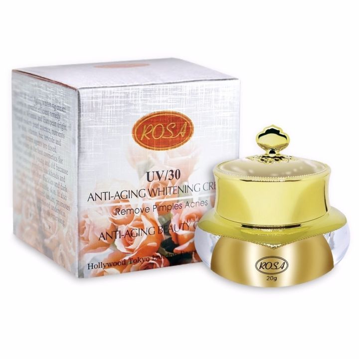 Kem dưỡng da chống lão hóa Rosa UV30 Anti-Aging Whitening Cream 20g
