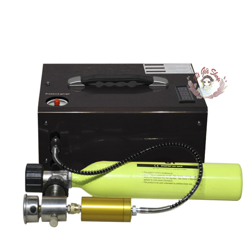 Máy bơm cao áp 12v cho bình lặn máy bơm áp suất cao 40mpa cho bình lặn kèm cục chuyển 220v bộ môn bơi lặn