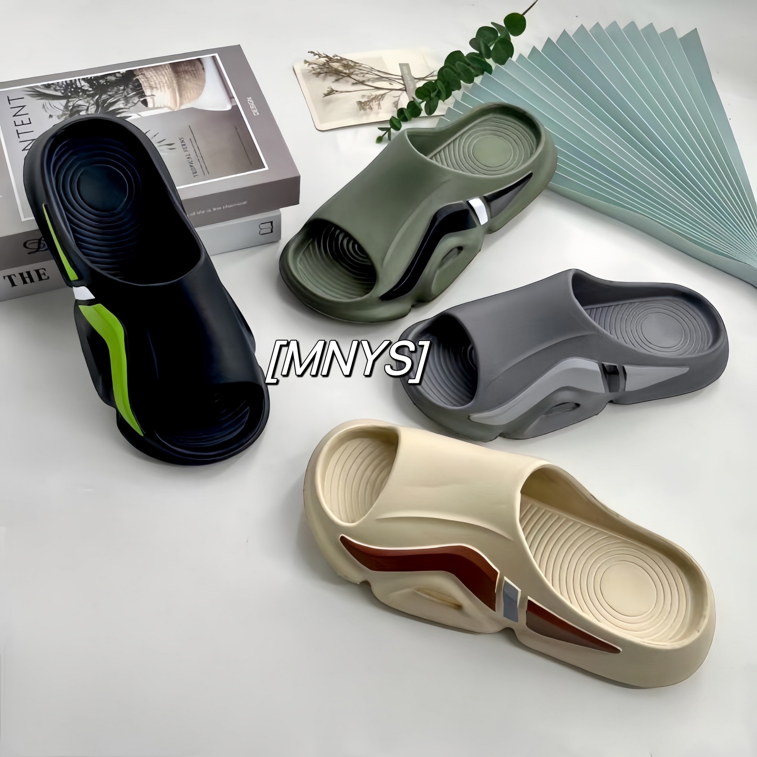 Dép Siêu Nhẹ Quai Ngang Nam Gợn Sóng Tia Chớp Siêu Bền Siêu Ngầu D077 (FORM NHỎ TĂNG 1 SIZE)