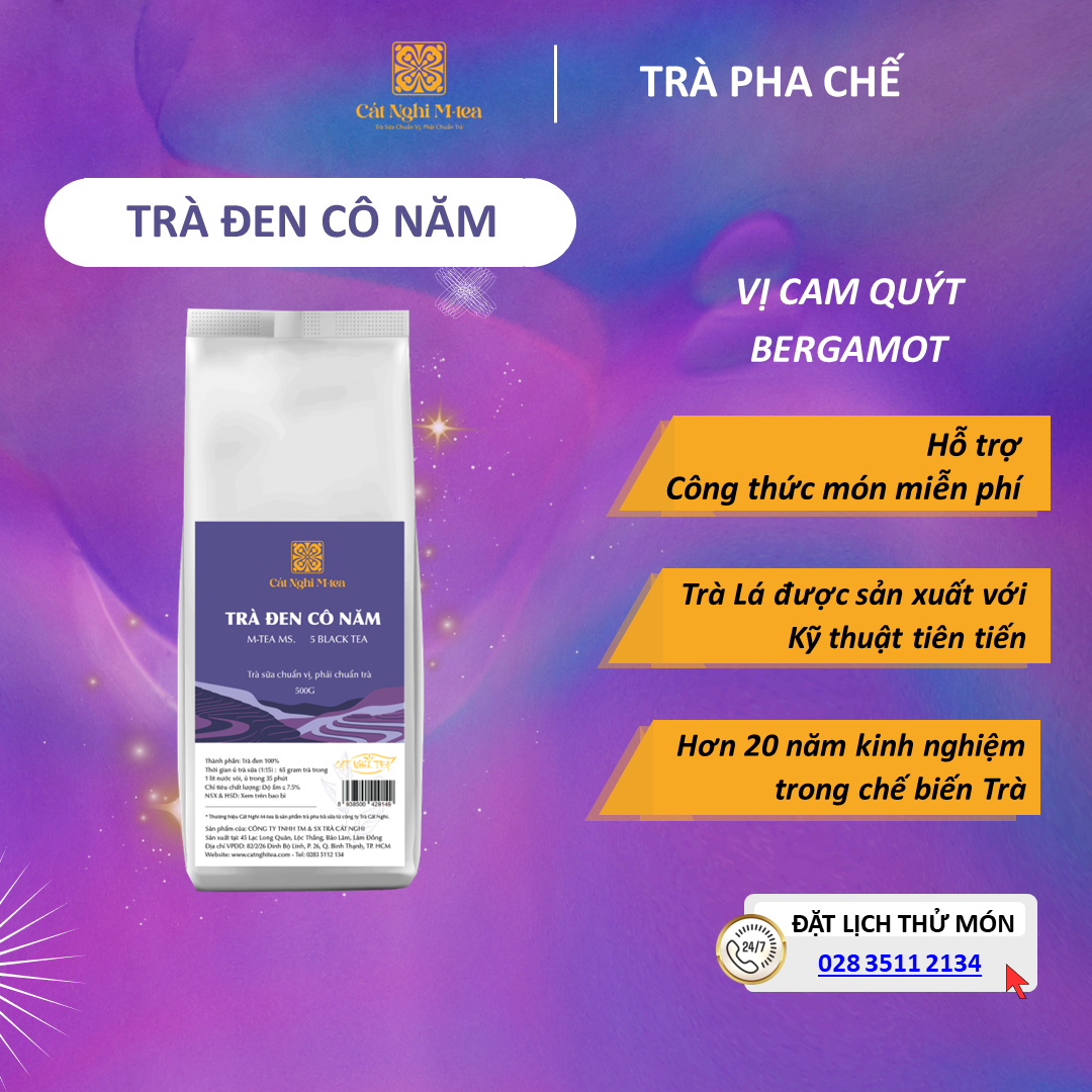 Trà đen cô năm - pha trà sữa cát nghi 500 gram