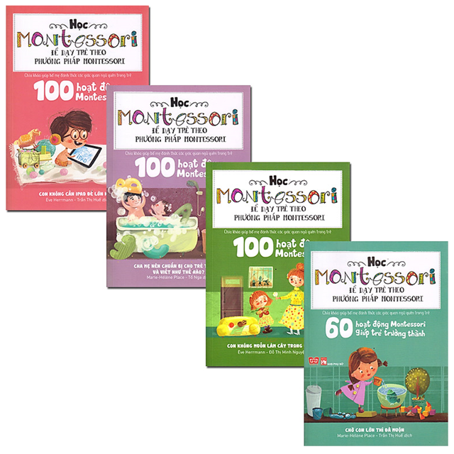 Sách - Combo Học Montessori Để Dạy Trẻ Theo Phương Pháp Montessori