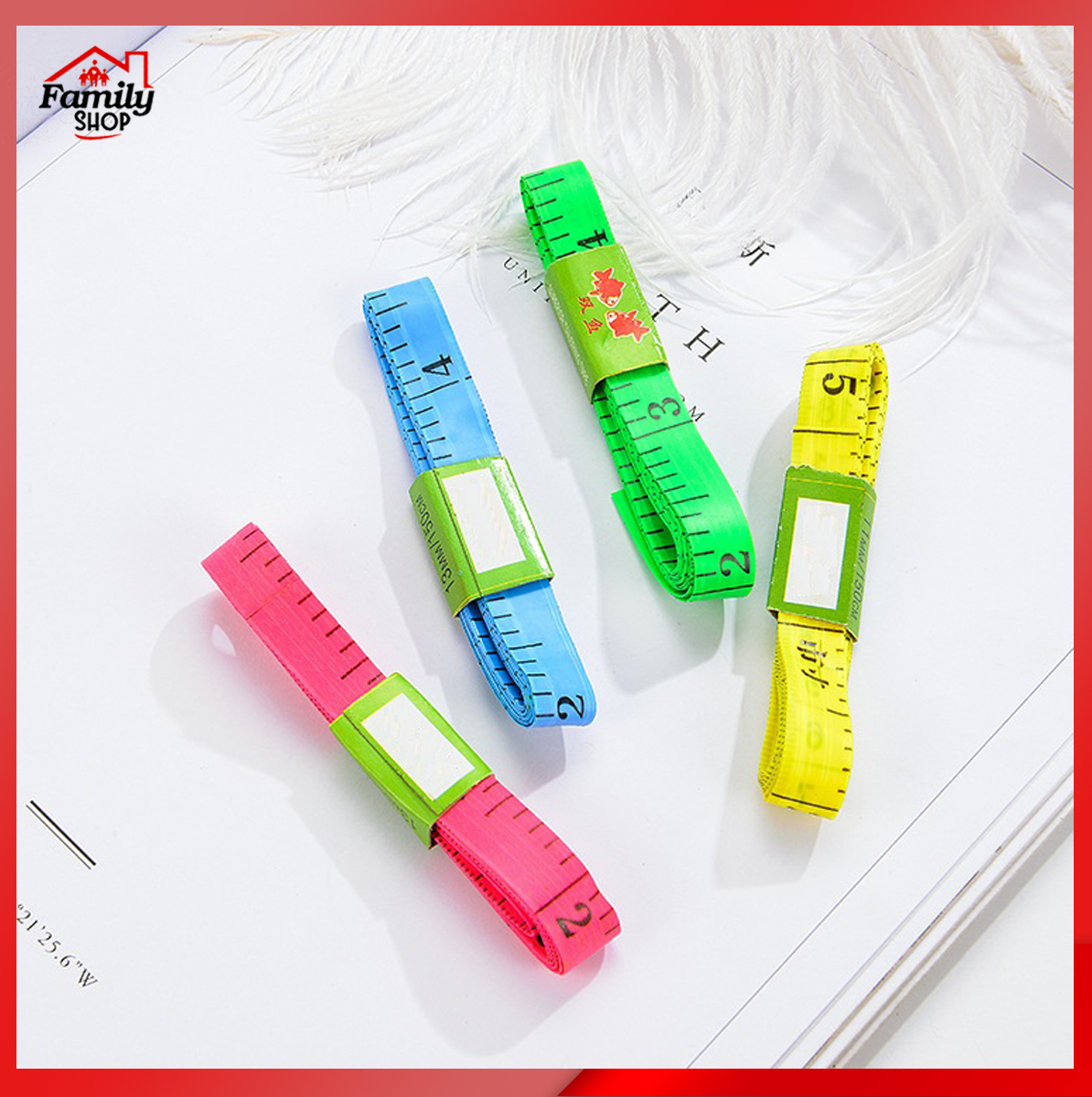 Bộ 5 Thước dây 150cm đầu sắt nhỏ gọn, tiện dụng.