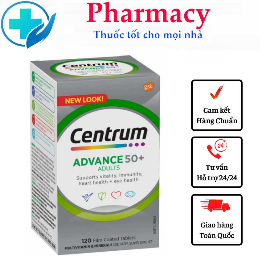 Vitamin tổng hợp cho người trưởng thành Centrum advance for adults 100 viên của Úc