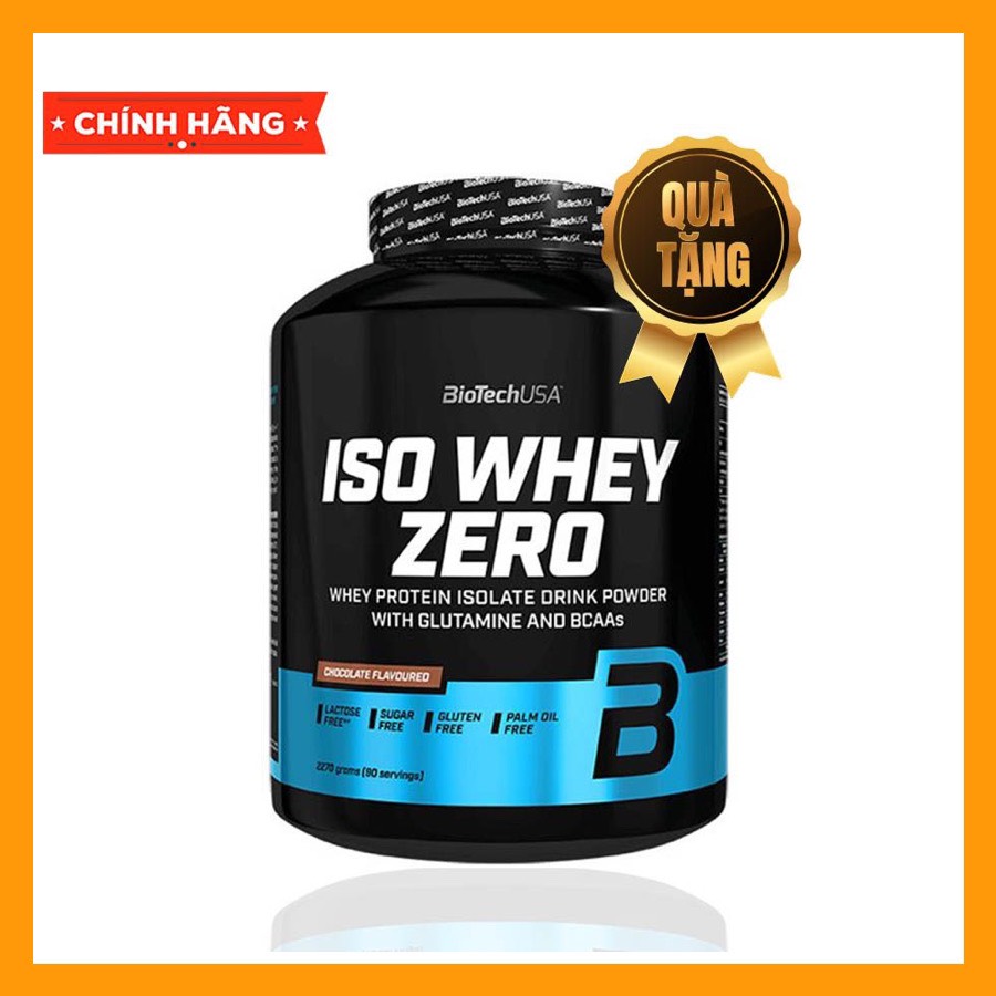 Whey Protein BioTech USA Iso Whey Zero 5lbs (2.3kgs) 90 lần dùng - Sữa Dinh Dương Tăng Cơ Nuôi Cơ Ph
