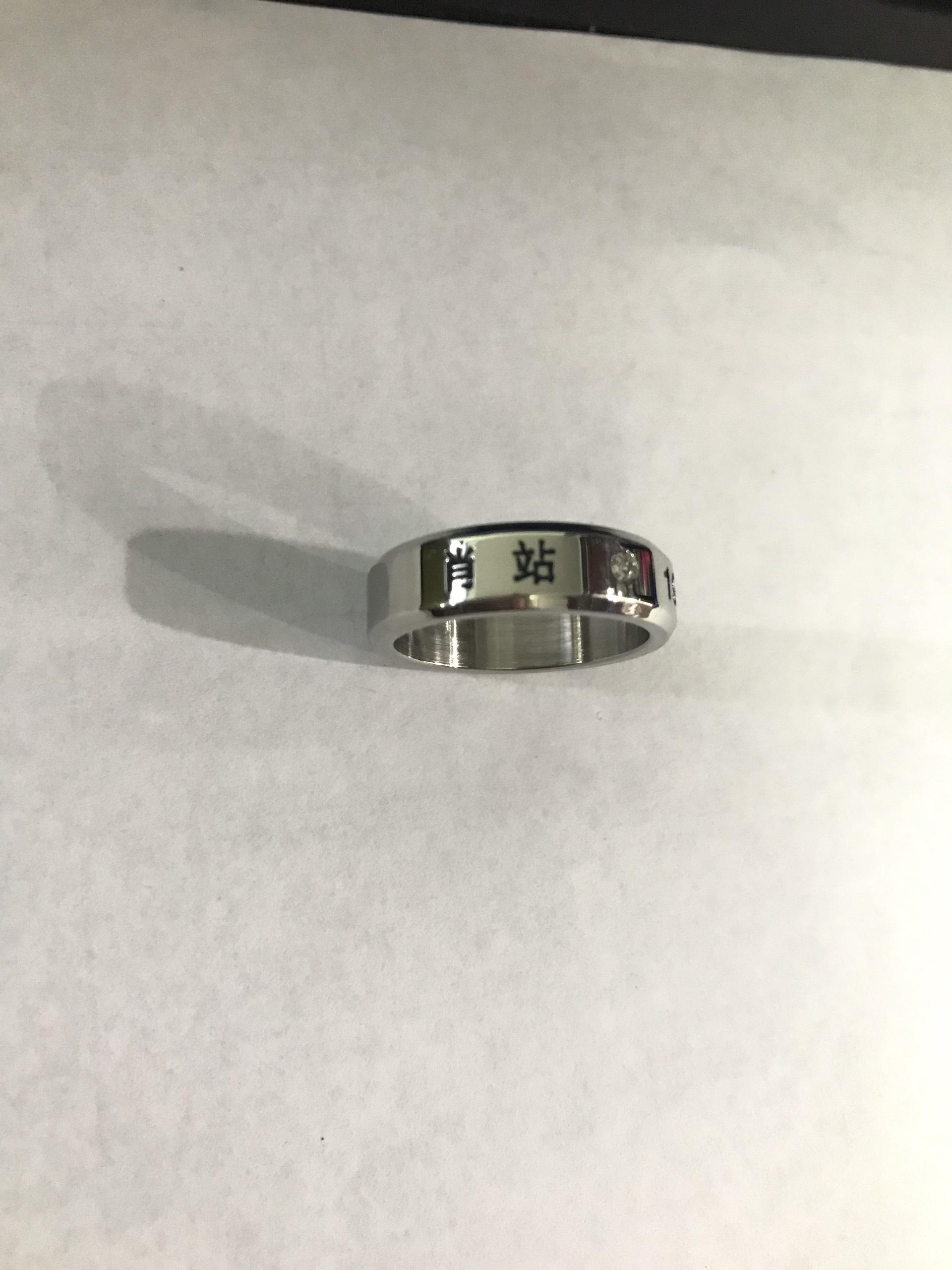 Nhẫn Tiêu Chiến Trần Tình Lệnh Ma Đạo Tổ Sư nhẫn nam nữ đeo tay thép titan khắc chữ Vương Nhất Bác Lam Vong Cơ Ngụy Vô Tiện