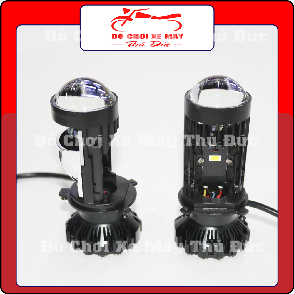 Bi cầu led mini t2 - led bi cầu sáng nhất 2022, kính tím gắn ô tô. xe máy