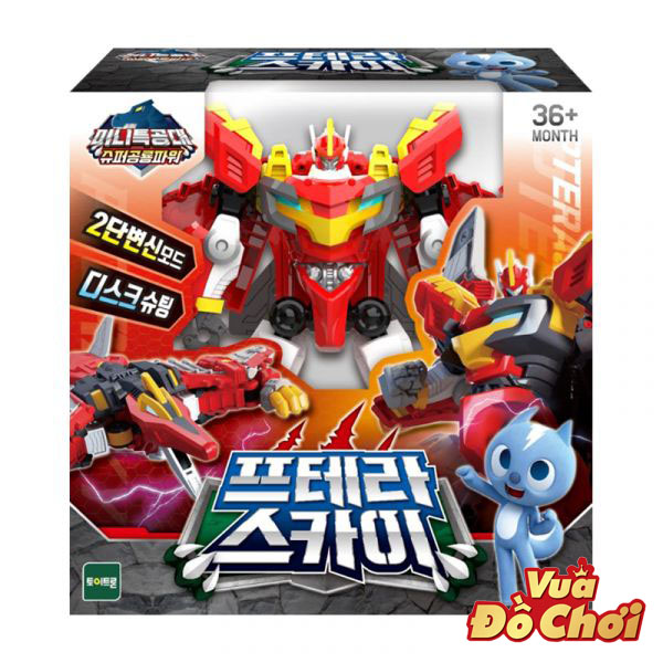 Mini Force 3 - Biệt Đội Siêu Nhân Nhí - Robot Preta Hỏa Thần và Robot Tyranno Sấm sét