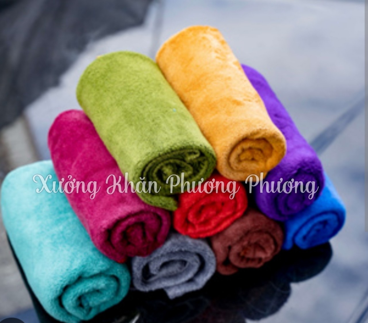 Combo 10 khăn gội đầu, Quấn tóc 35x75 sang trọng dùng trải gối, quấn tóc spa massage cao cấp 35x75, mềm mịn, dày dặn, thấm hút tốt