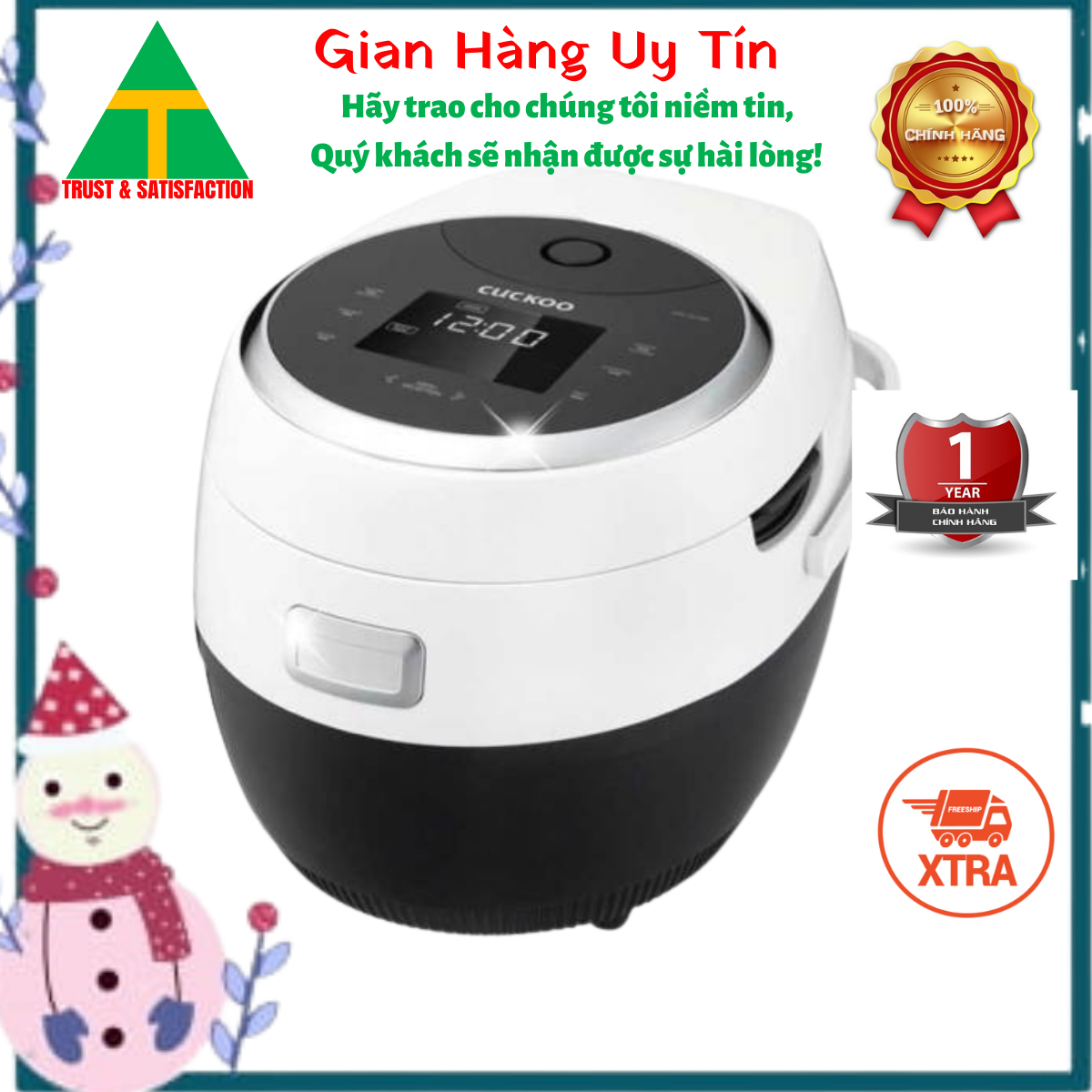 Nồi cơm điện tử cuckoo 1.8 lít cr-1020f - hàng chính hãng