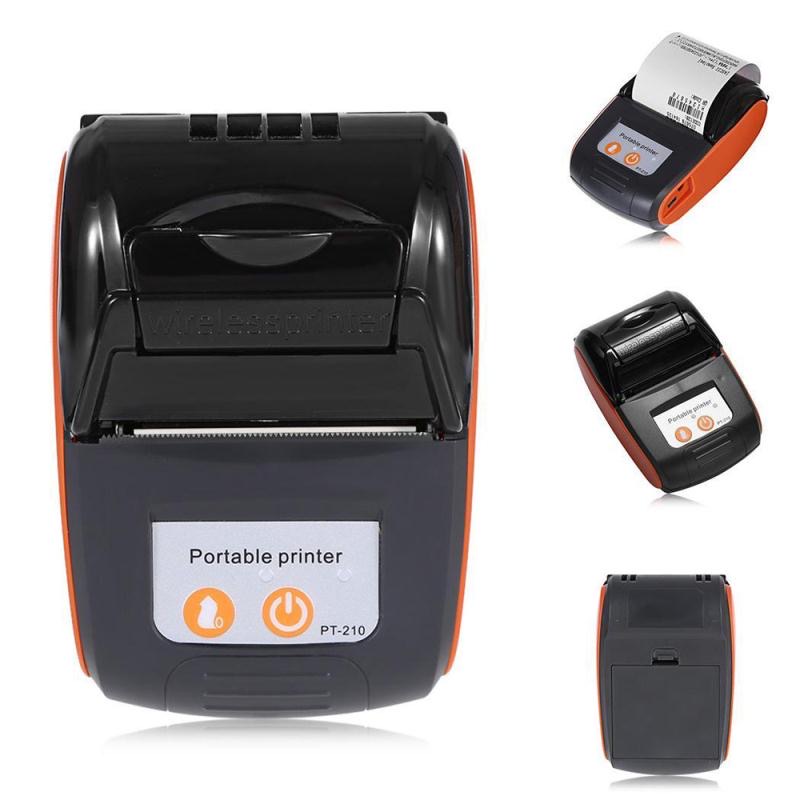 Máy in nhiệt bluetooth PT210 không dây cầm tay khổ K58,K57 in bill,biên lai Tích hợp điện thoại Androind