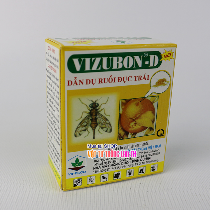 2 lọ Dẫn dụ diệt ruồi vàng đục trái Vizubon – D - lọ 20ml