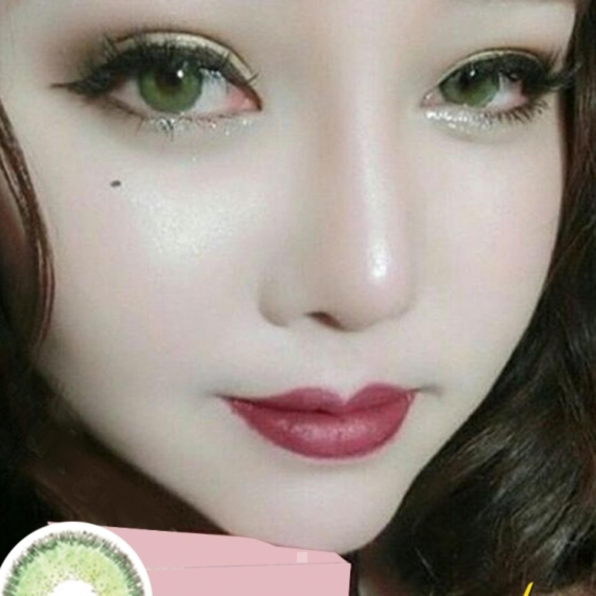 Lens màu xanh lá không độ