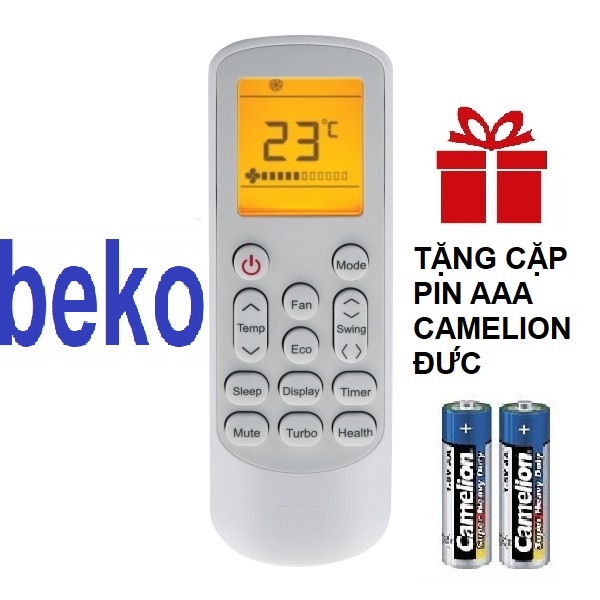 Remote máy lạnh beko mẫu 3 - điều khiển điều hòa beko