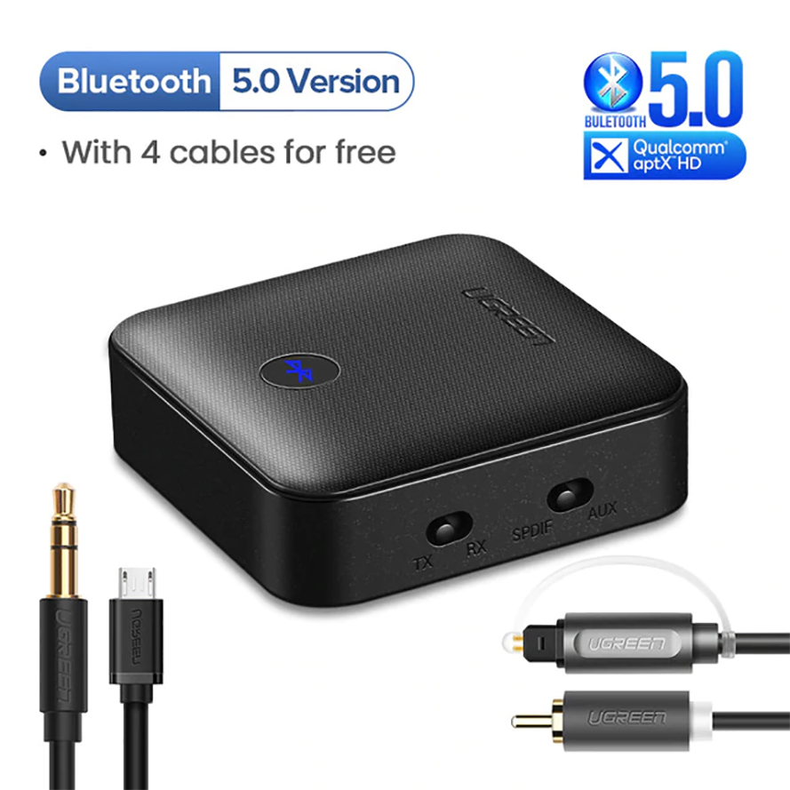 Bộ thu phát Bluetooth 5.0 (TX/RX) hỗ trợ APTX chính hãng Ugreen 70158