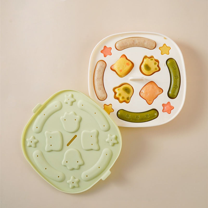 Khuôn làm bánh silicone_Khuôn silicone hấp bánh,làm bánh flan,xúc xích,pudding cho bé
