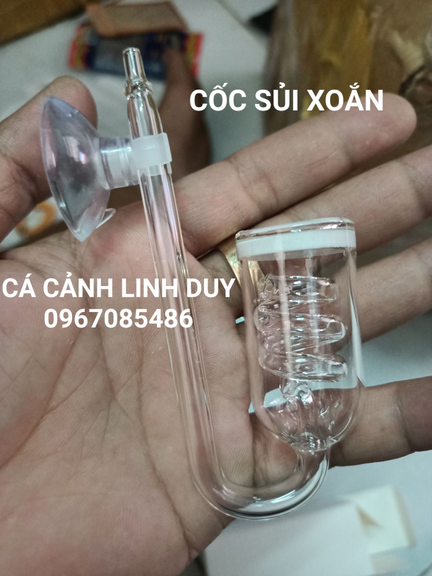 CỐC SỦI XOẮN , CỐC SỦI CO2 , CỐC SỦI THỦY TINH XOẮN ỐC , CỐC SỦI