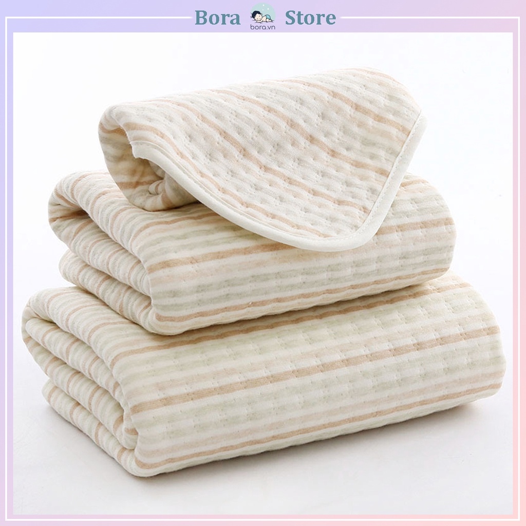 Tấm lót chống thấm cotton hữu cơ tự nhiên 4 lớp thoáng khí