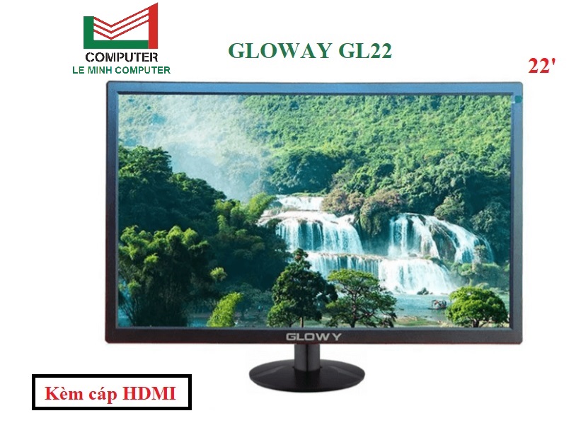 Màn hình máy tính LCD 22 GLOWAY GL22 Chính hãng LED - VGA, HDMI, 1440x900,