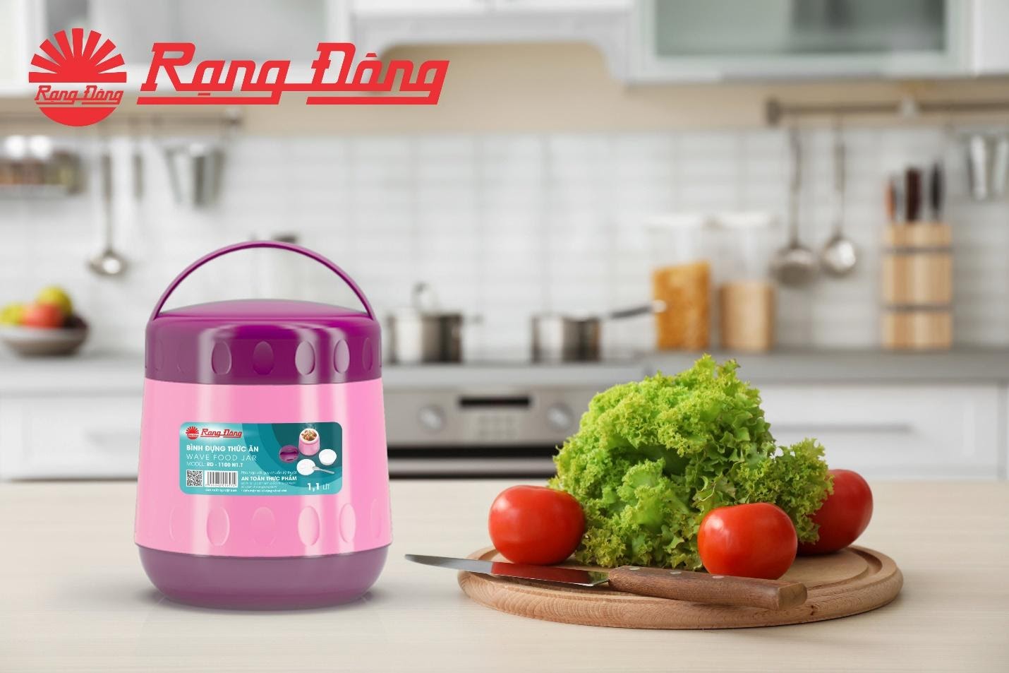 Bình đựng thức ăn rạng đông rd 1100 n1.t 1.1 lít màu ngẫu nhiên