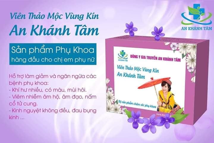 Viên đặt phụ khoa An Khánh Tâm tặng kèm lọ xịt