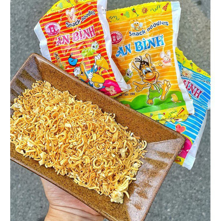 Mì tôm trẻ em An Bình, món ăn tuổi thơ cùng Ăn Vặt Bon Bon Hà Nội, hương vị thơm ngon, BonBon