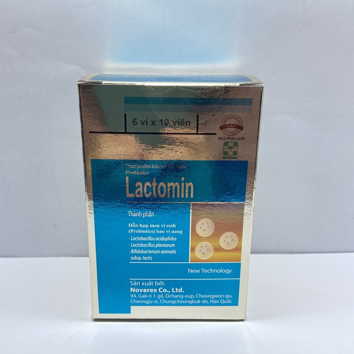 Viên uống bổ sung lợi khuẩn Lactomin - Hộp 60 viên