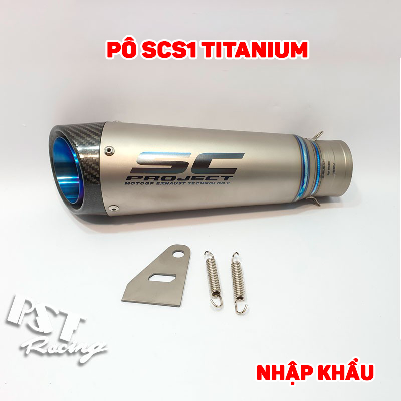 Pô SCS1 Titanium nhập khẩu Thái Lan