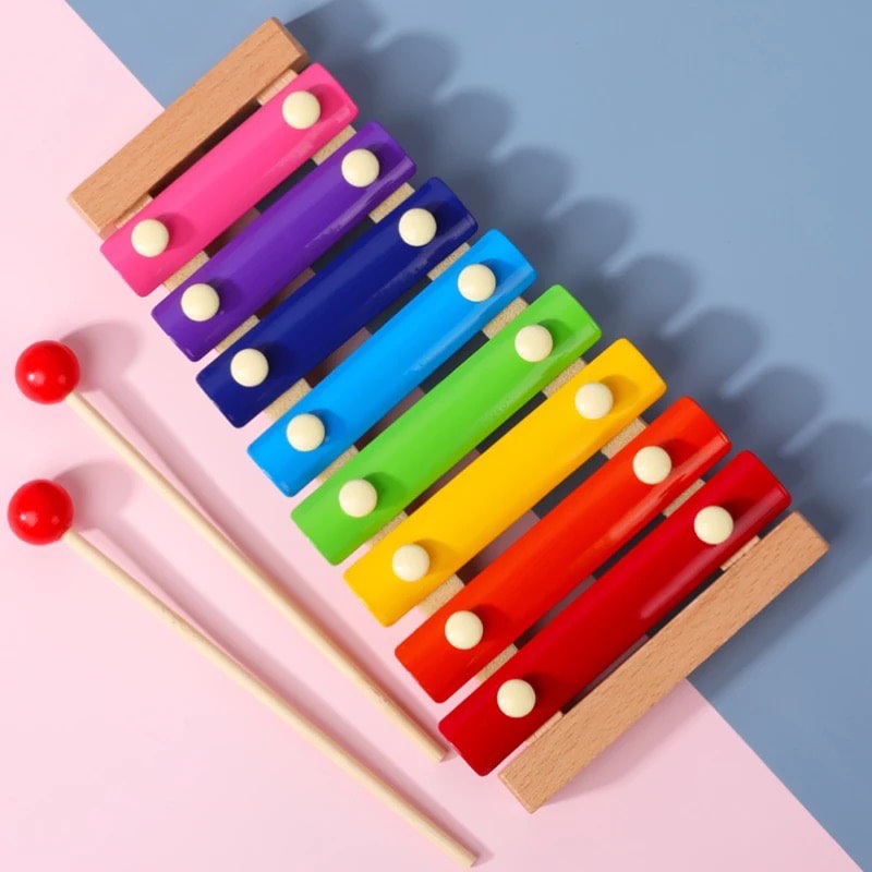 Đồ Chơi Gỗ,Đàn Gỗ 8 Thanh Loại Mới Xylophone Giúp Bé Cảm Thụ Âm Nhạc,Đồ Chơi Giáo Dục Montetessori,Đồ Chơi Gỗ Trẻ Em