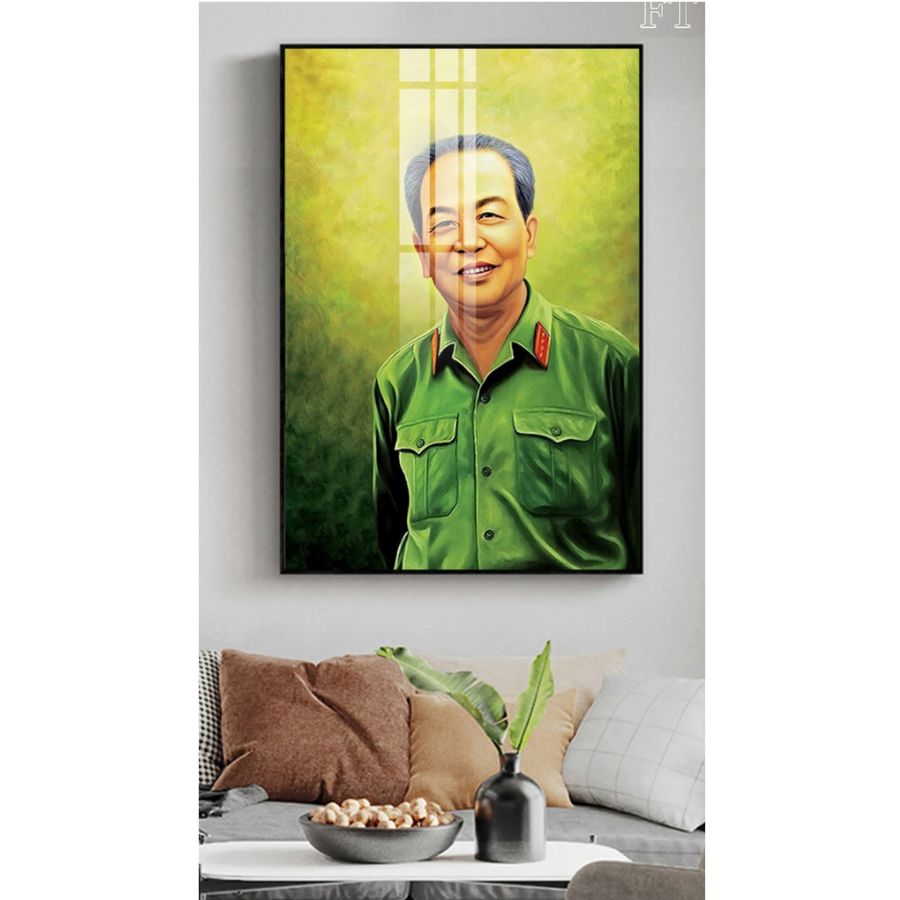 Tranh Laminate Tráng Gương - Tranh Treo Tường Chân Dung Bác Giáp
