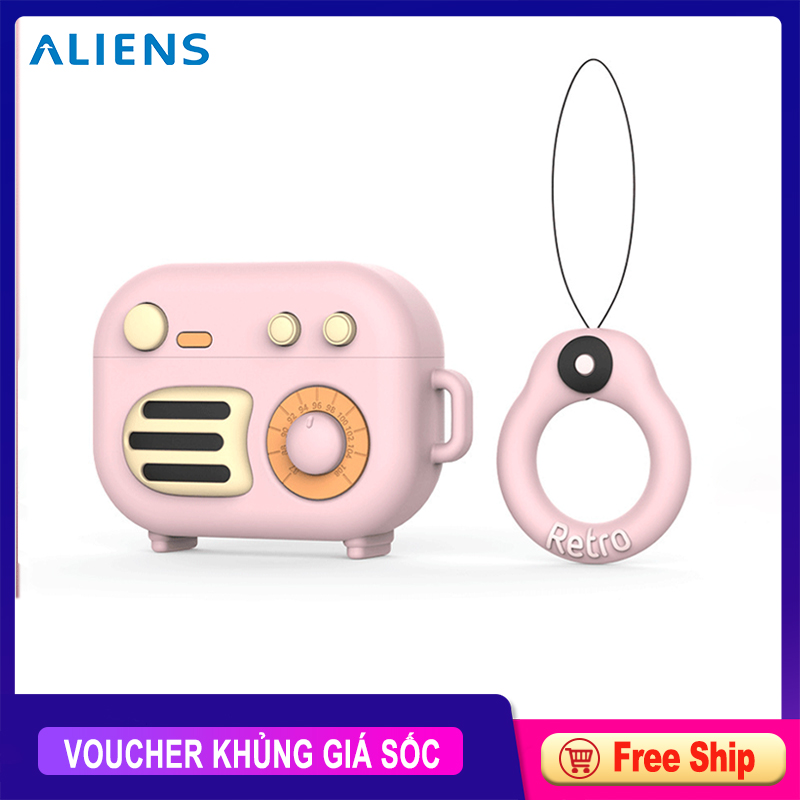 Case tai nghe cho Airpods Pro, kiểu dáng hoạt hình, ốp  cao su loại mới