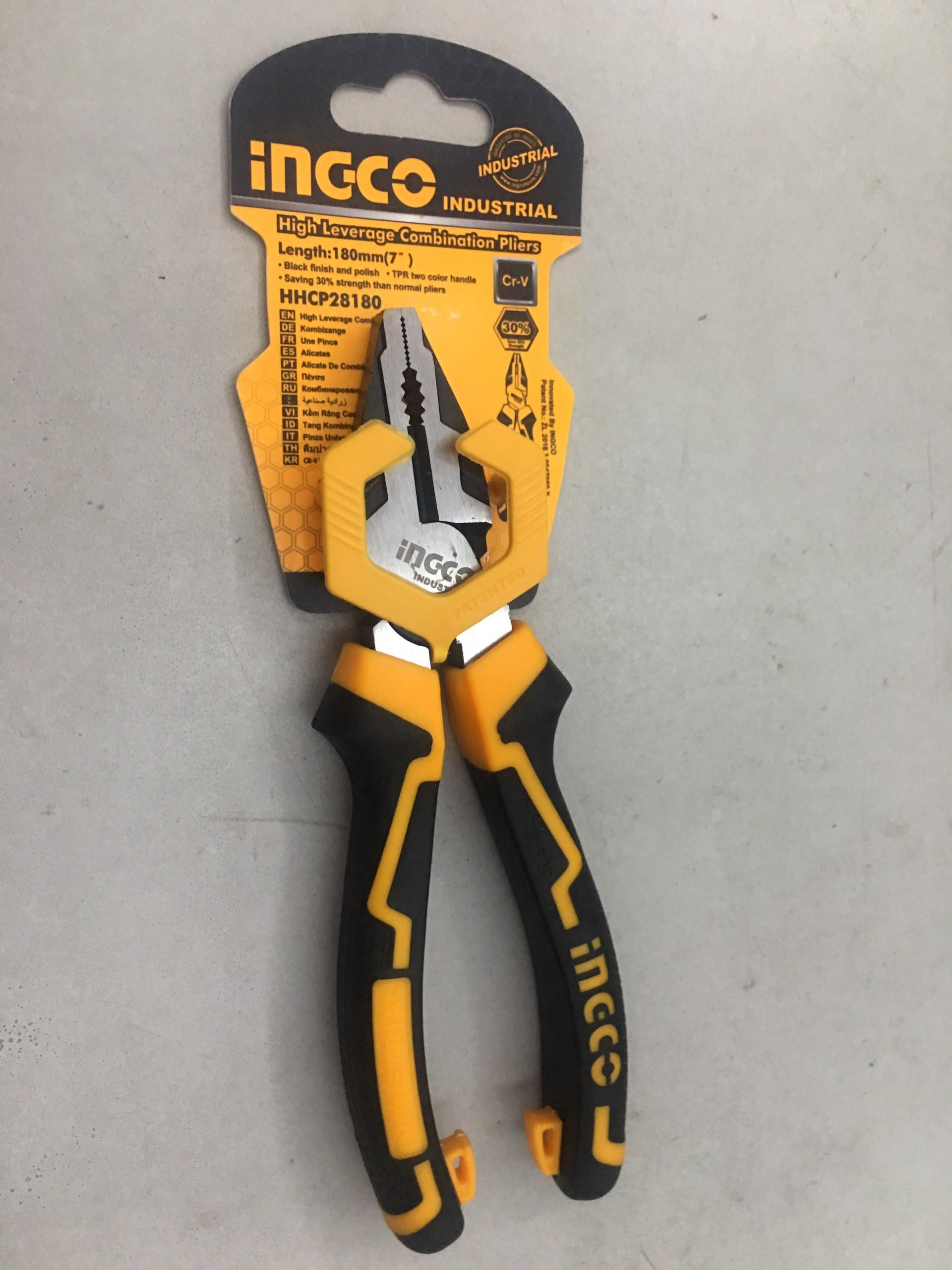 Kềm răng cao cấp 7 inch/180mm ingco hhcp28180