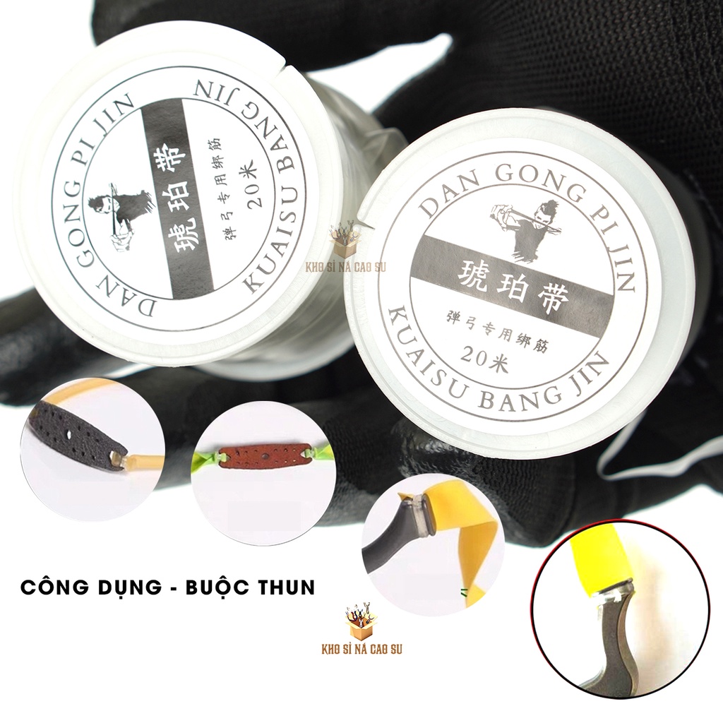 20m chỉ,dây buộc dây thun cao su chuyên dụng