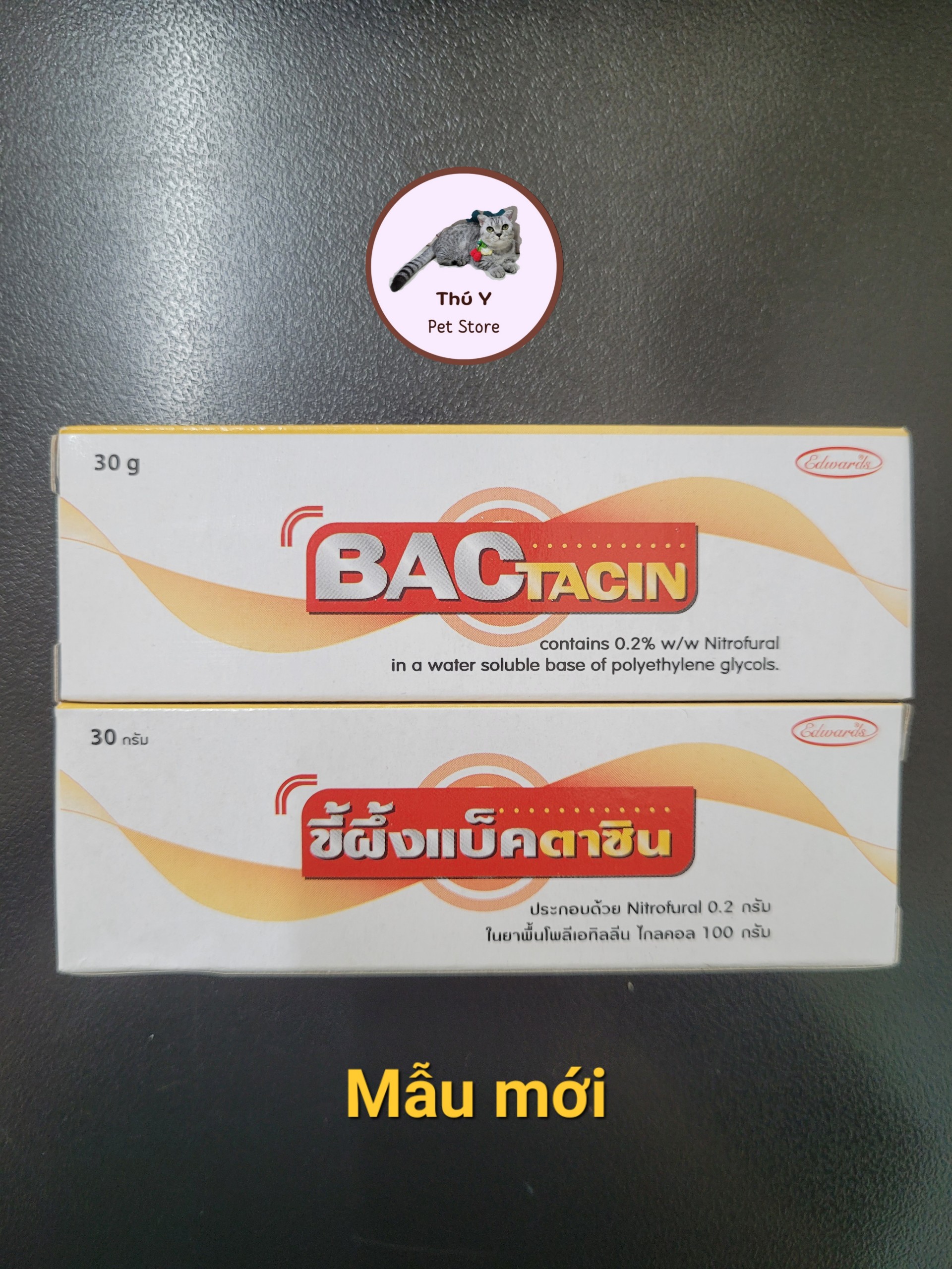 BACTACIN 30G - Mỡ Bôi Vết Thương, Vết Bỏng, Loét Ngoài Da Cho Thú Cưng