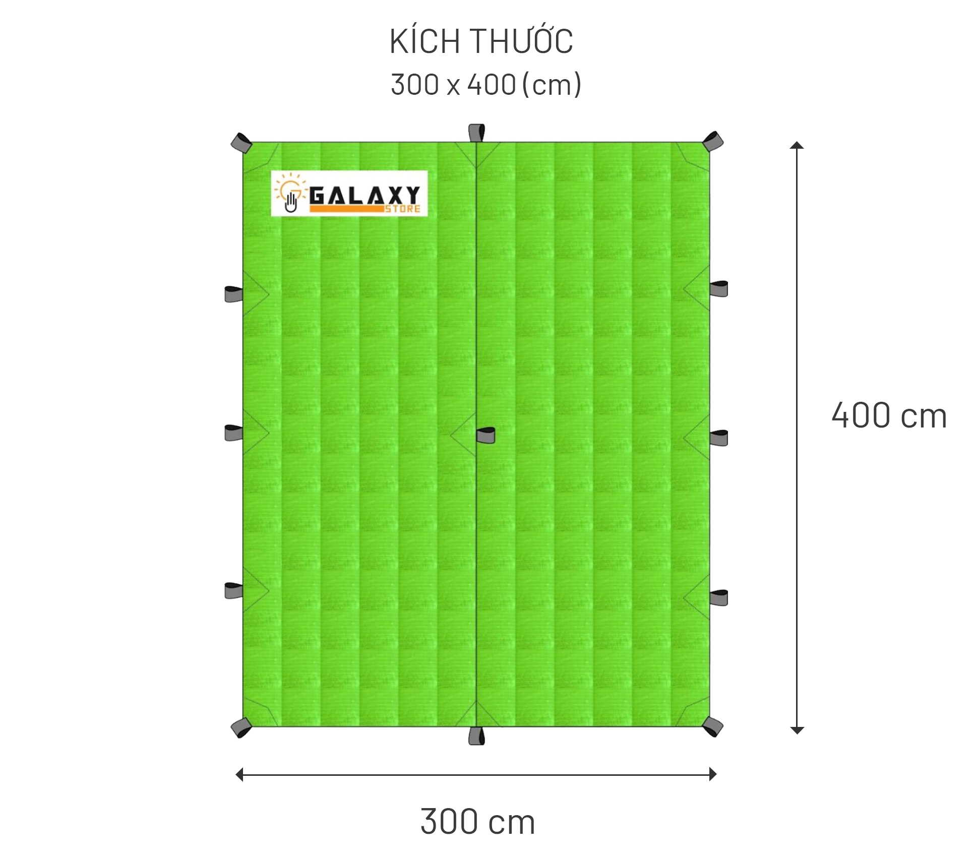Tấm Tăng Che Mái Che Võng Che Lều Trại Lót Lều Dùng Dã Ngoại Phượt Cắm Trại Đa Năng Cao Cấp Galaxy Store GSTC01 - Hàng Chính Hãng