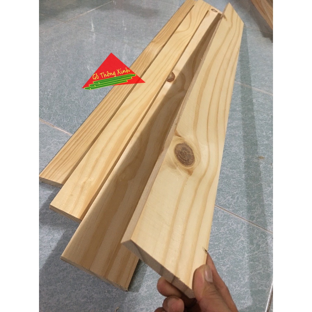 Thanh gỗ thông mới đẹp dài 150cm,rộng 9.5cm,dày 1.5cm bào láng đẹp 4 mặt đóng giường pallet, kệ sách,tủ sách,ốp tường