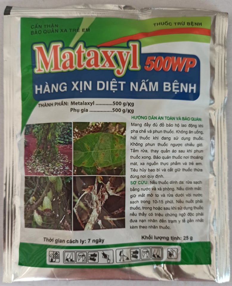 Mataxyl 25wp - thuốc trừ bệnh cây trồng - gói 25g