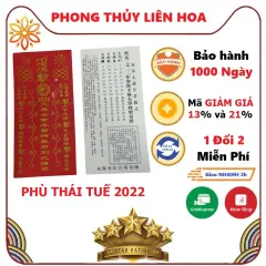 Thái Tuế 2022 - Phù Thái Tuế vật phẩm phong thủy hóa giải vận đen năm Nhâm Dần