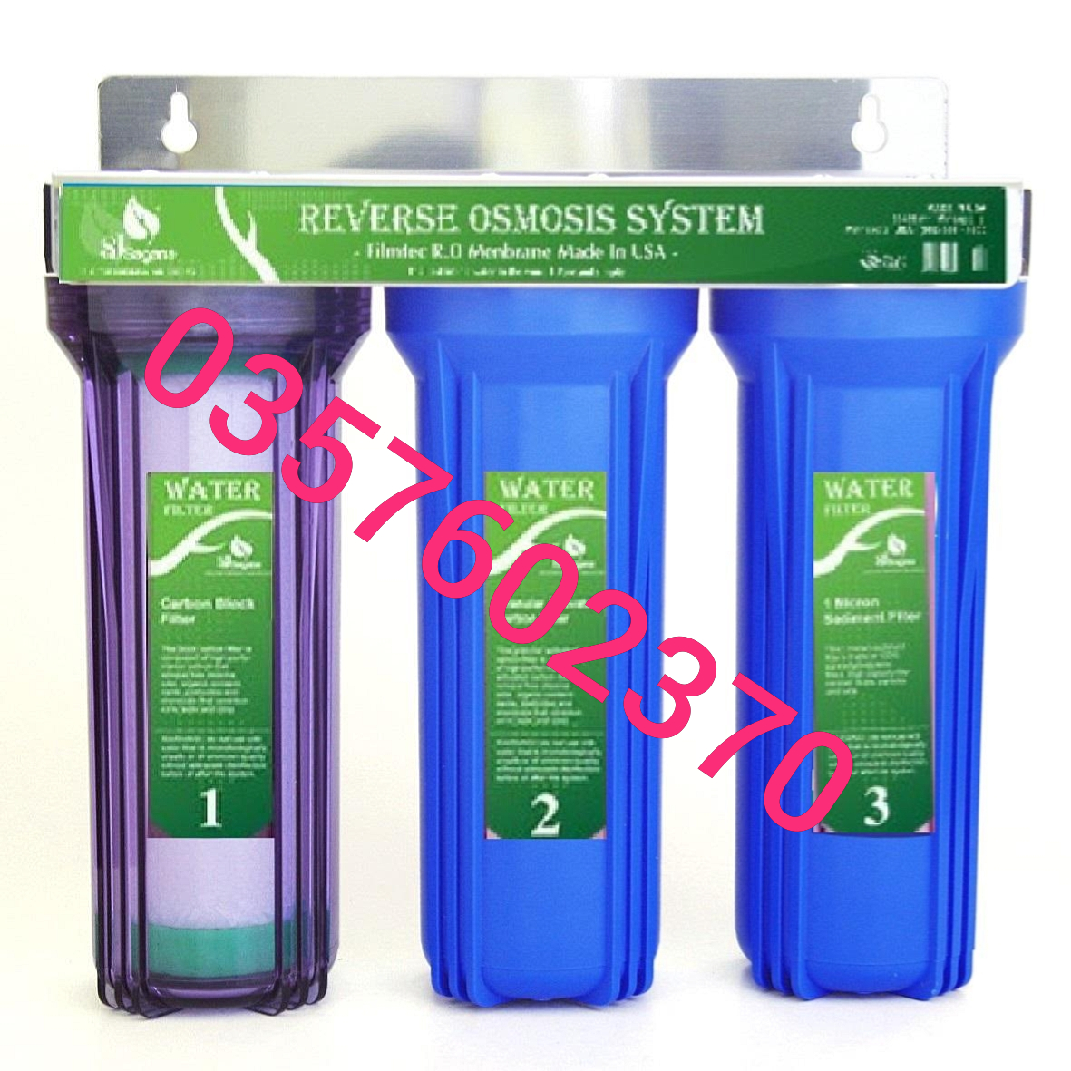 [HCM]Bộ lọc nước sinh hoạt gia đình - bộ lọc thô đầu nguồn 3 cấp ly 10 inch