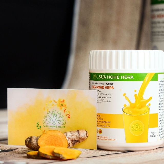 Sữa nghệ Hera 100GR - giúp lành vết thương bù năng lượng hỗ trợ tiêu hóa bổ sung dinh dưỡng cho người sau mổ