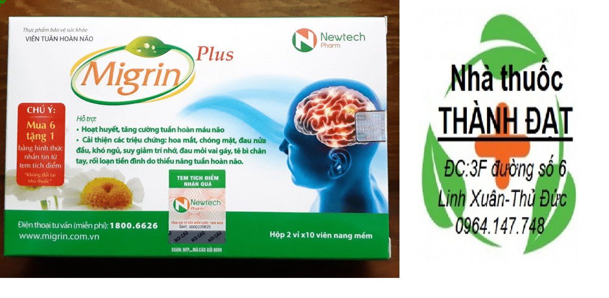 Migrin hỗ trợ đau nửa đầu