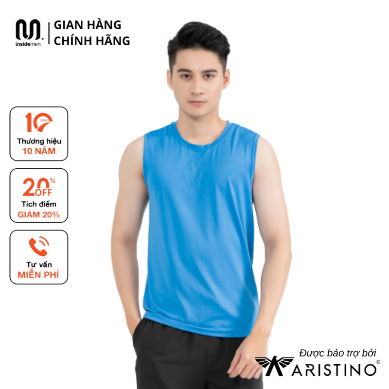 Áo ba lỗ nam, áo tanktop tập gym  2 màu trẻ trung nam tính, chất vải co giãn, thoải mái - ITT001S1