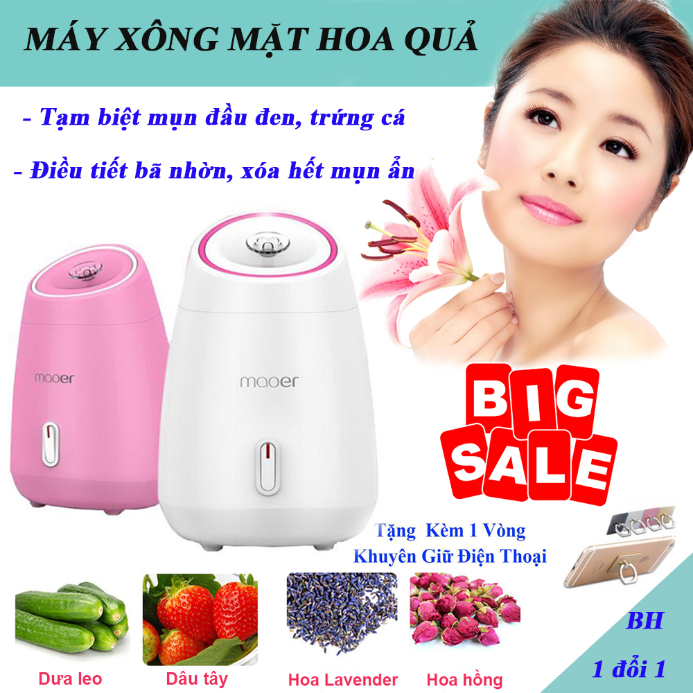 Máy Chăm Sóc Da Mặt, Máy Xông Mặt Loại Nào Tốt, Máy Xông Hơi Maoer.Giúp Làm Sạch Da, Ngăn Ngừa Mụn, Da Trắng Mịn Đẹp Tự Nhiên - MUA NGAY TẶNG MÓC DÁN ĐT !