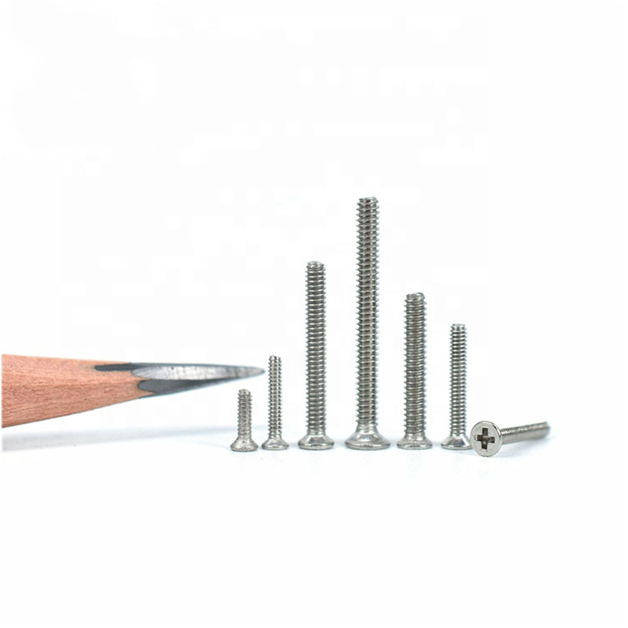 Vít chìm 4 cạnh đầu bằng, M2*10 DIN 965, SUS 304 (100 cái)