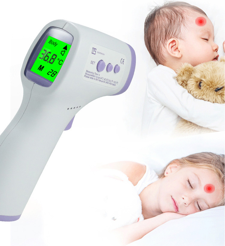 Máy đo nhiệt độ bằng hồng ngoại tiêu chuẩn FDA, máy đo nhiệt độ điện tử đo trán, máy đo thân nhiệt trán điện tử thông minh