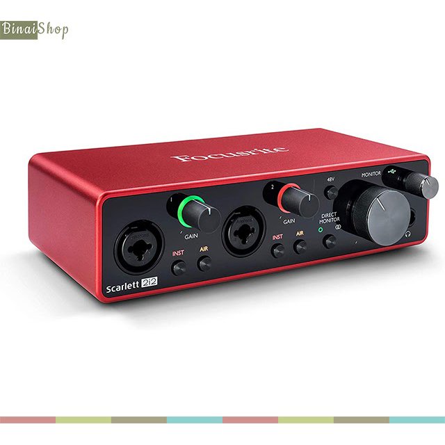 Audio interface chuyên nghiệp Focusrite Scarlett 2i2 Gen3