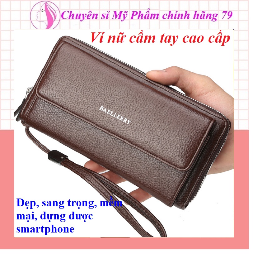 Ví nữ, ví nữ cầm tay, ví dài, ví da bền đẹp, quý phái, sang trọng