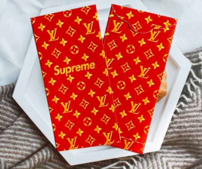 Xấp 10 bao lì xì lv đỏ