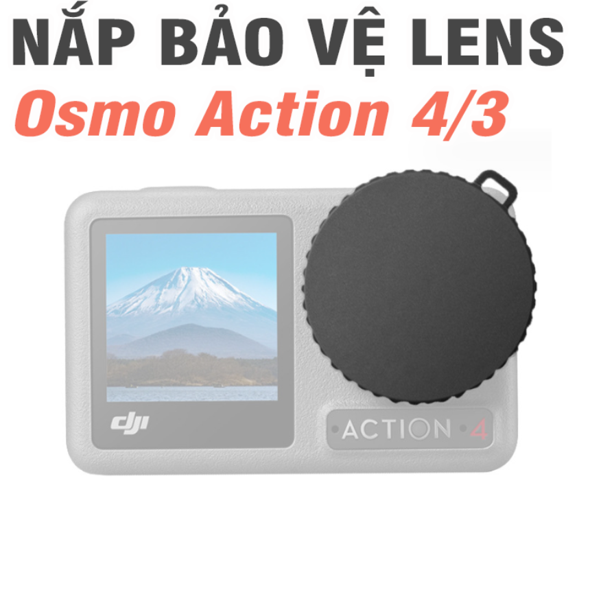 Nắp bảo vệ Lens DJI osmo action 4 bằng nhựa dẻo bảo vệ camera chống trầy xước
